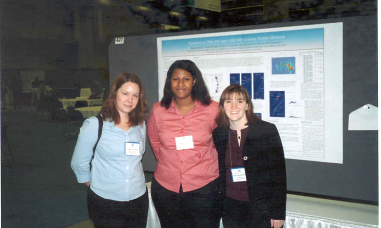Amy, Reña, and Stormy together after a poster session.