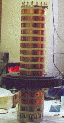 A picture of the free-standing drift tube.